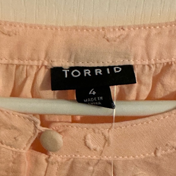 Torrid button up eyelet shirt - Picture 2 of 4